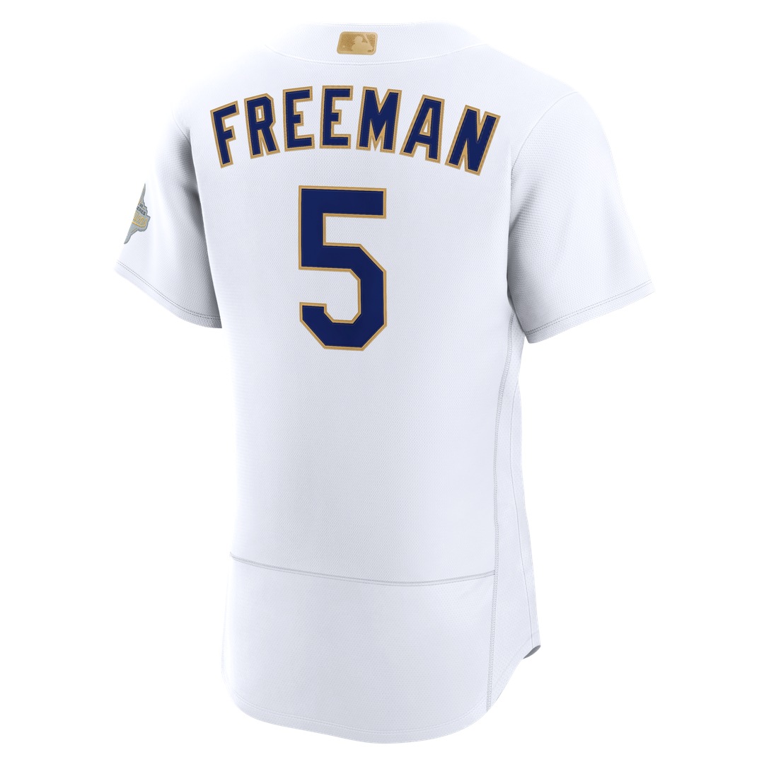 Los Angeles Dodgers Freddie Freeman Nike 2026 Gold Collection Authentic Jersey - White Team Jersey Sports Fan Apparel
