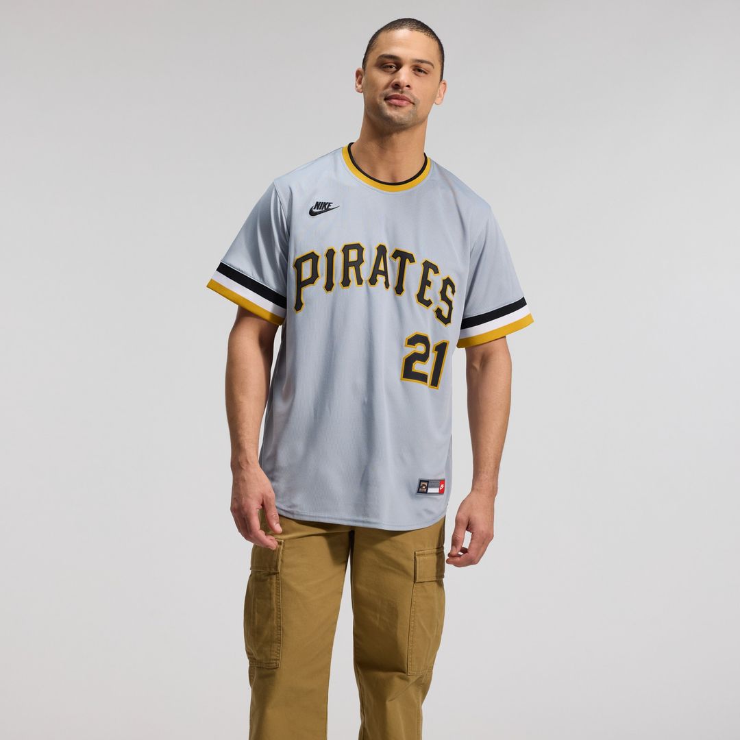 Pittsburgh Pirates Roberto Clemente Nike Throwback Cooperstown Limited Jersey - Gray Team Jersey Sports Fan Apparel