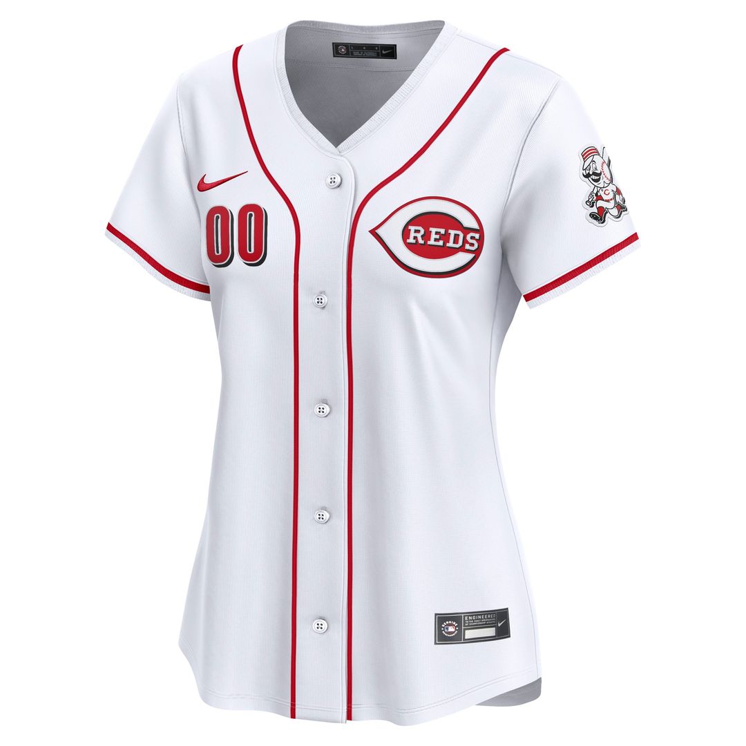 Cincinnati Reds Nike Women's Home Limited Custom Jersey - White Team Jersey Sports Fan Apparel