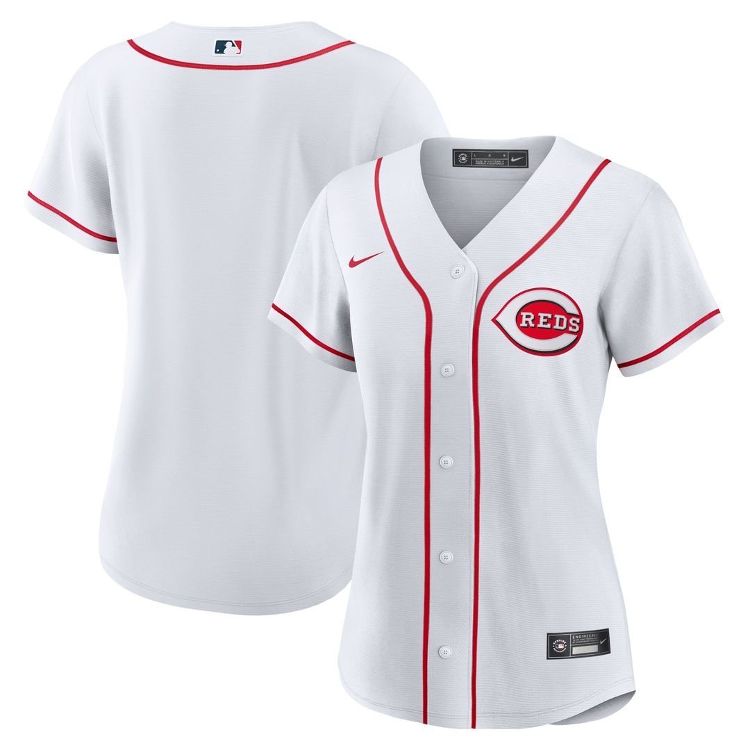 Cincinnati Reds Nike Women's Home Replica Team Jersey - White Team Jersey Sports Fan Apparel