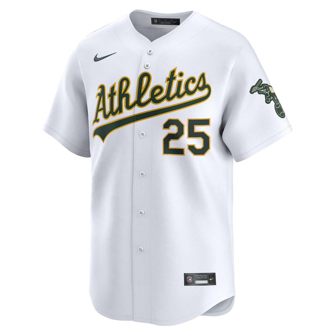 Athletics Brent Rooker Nike Home Limited Player Jersey - White Team Jersey Sports Fan Apparel