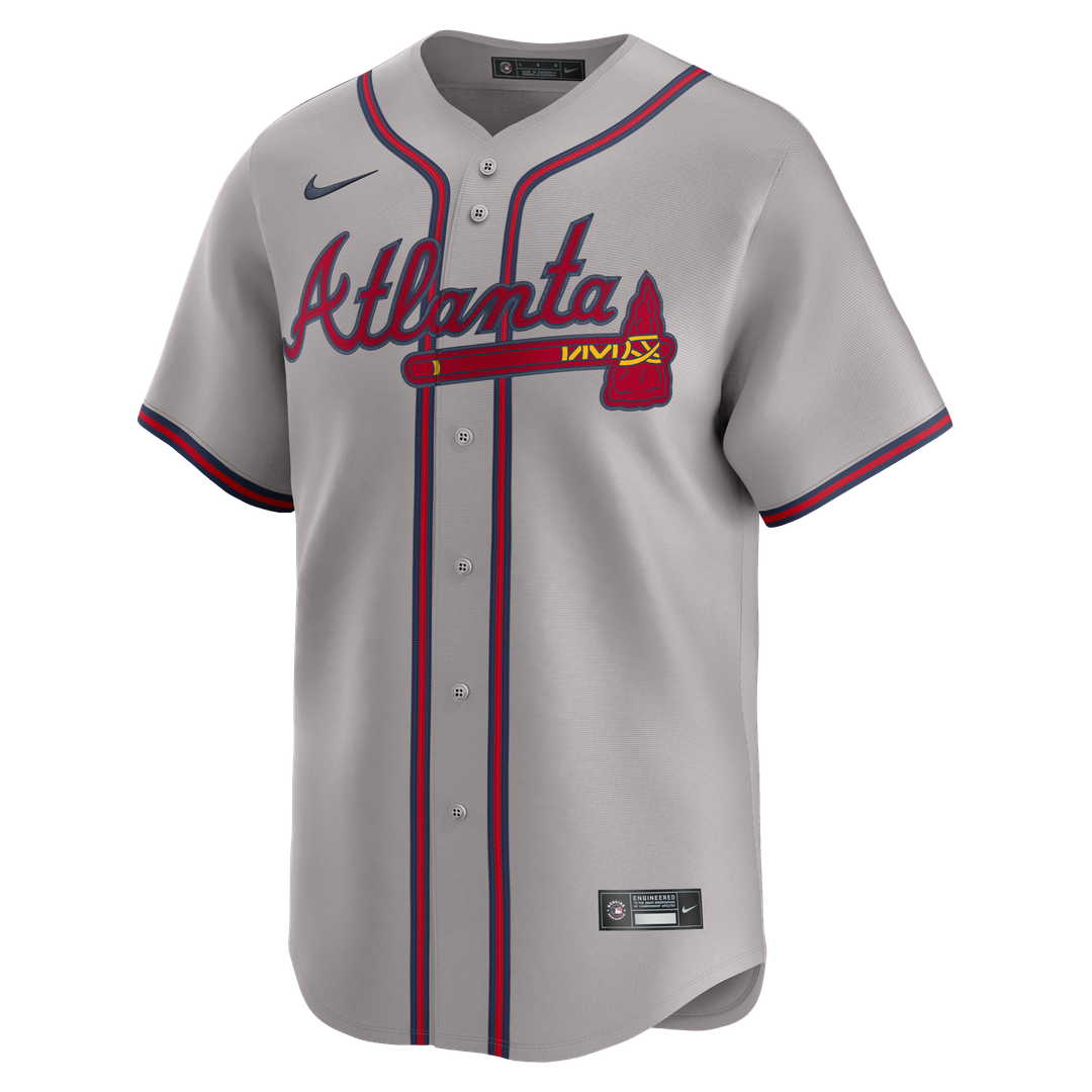 Atlanta Braves Ozzie Albies Nike Road Limited Player Jersey - Gray Team Jersey Sports Fan Apparel