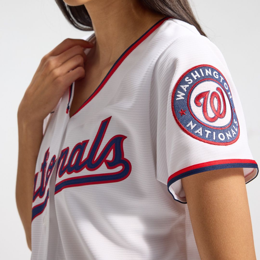 Washington Nationals CJ Abrams Nike Women's Home Replica Player Jersey - White Team Jersey Sports Fan Apparel