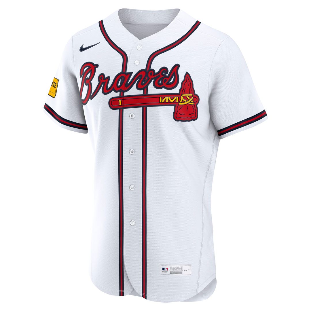 Atlanta Braves Nike Home Authentic Jersey - White Team Jersey Sports Fan Apparel