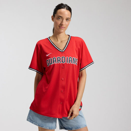 Cleveland Guardians Nike Women's Alternate 2 Replica Jersey - Red Team Jersey Sports Fan Apparel