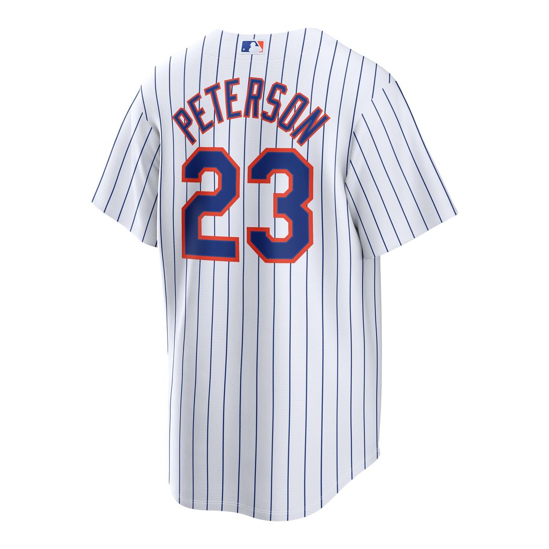 New York Mets David Peterson Nike Home Replica Jersey - White Team Jersey Sports Fan Apparel