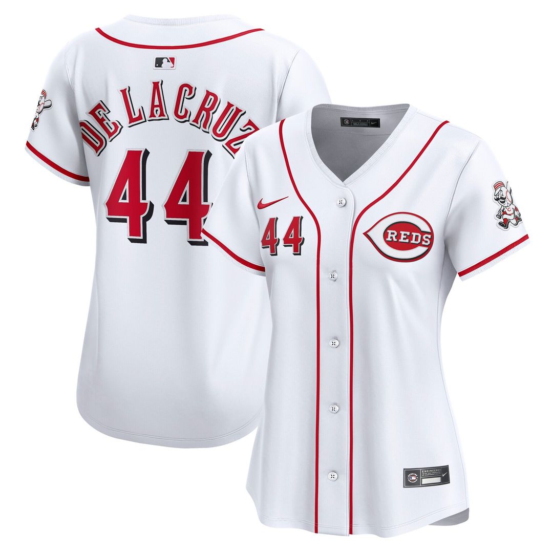 Cincinnati Reds Elly De La Cruz Nike Women's Home Limited Player Jersey - White Team Jersey Sports Fan Apparel