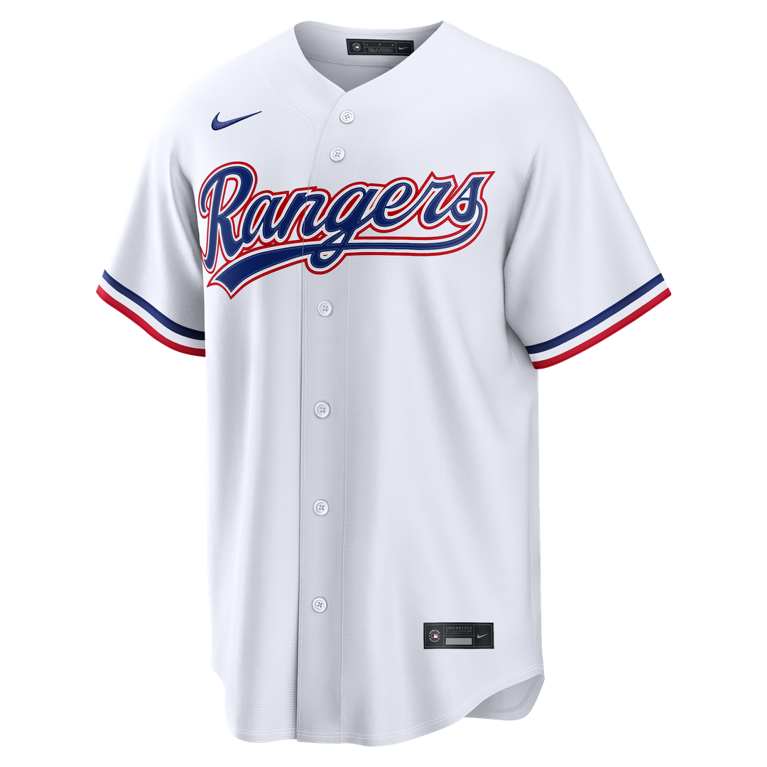 Texas Rangers Wyatt Langford Nike Home Replica Jersey - White Team Jersey Sports Fan Apparel