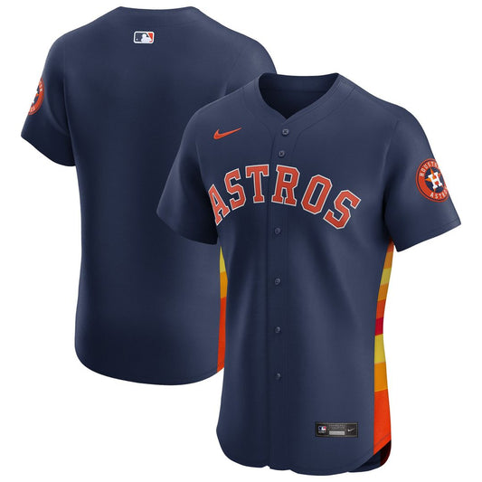 Houston Astros Nike Alternate Vapor Premier Elite Patch Jersey - Navy Team Jersey Sports Fan Apparel