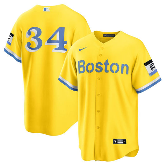 Boston Red Sox David Ortiz Nike Retired Player City Connect Replica Jersey - Gold Team Jersey Sports Fan Apparel