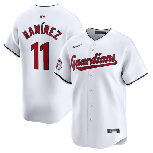 Cleveland Guardians Jose Ramirez Nike Home Limited Player Jersey - White Team Jersey Sports Fan Apparel