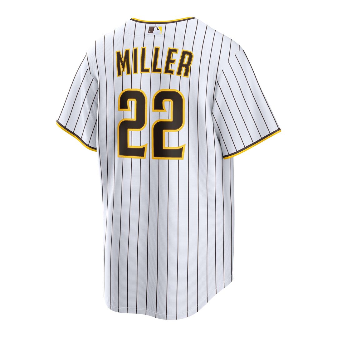 San Diego Padres Mason Miller Nike Home Replica Jersey - White Team Jersey Sports Fan Apparel