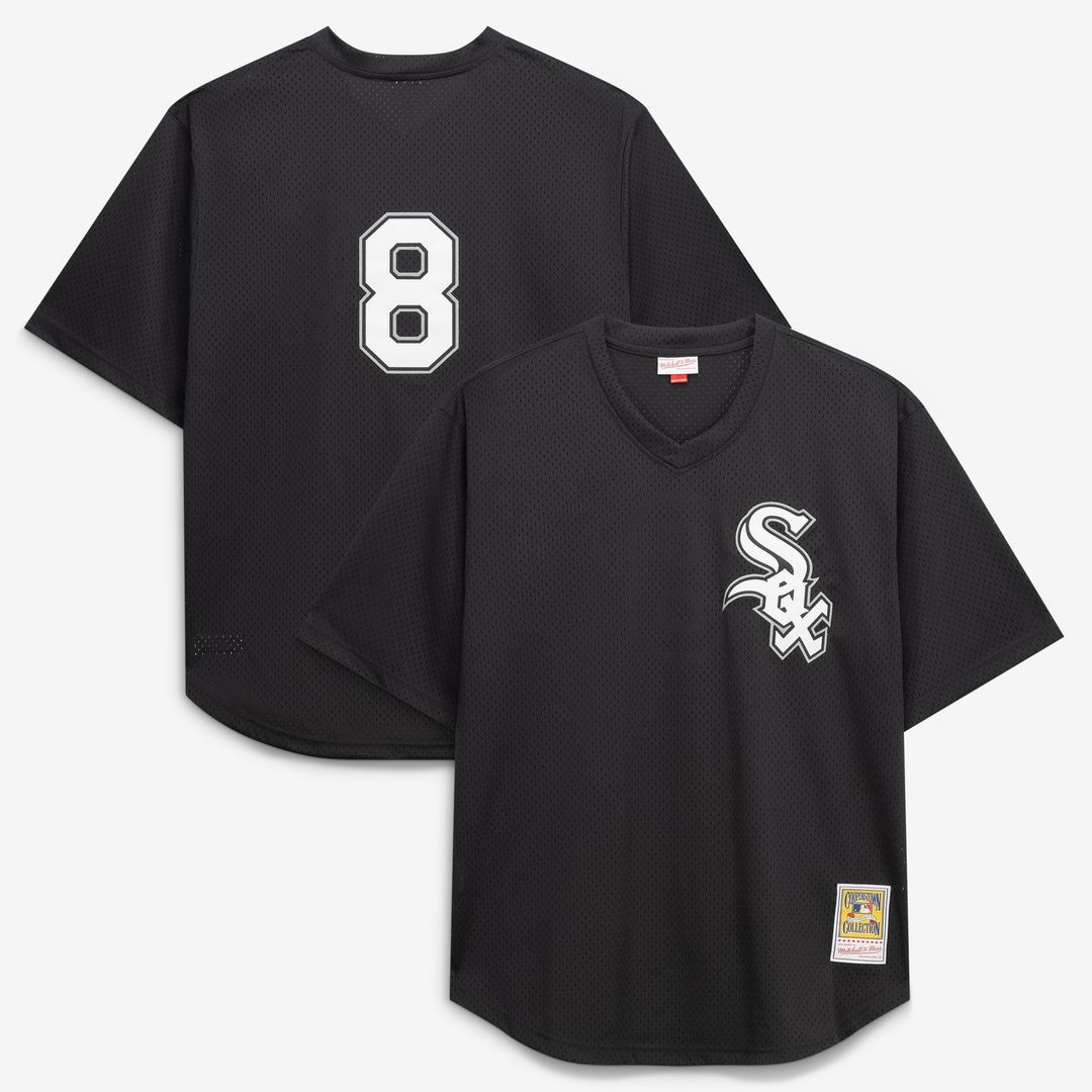 Chicago White Sox Bo Jackson Mitchell & Ness Cooperstown Big & Tall Mesh Batting Practice Jersey - Black Team Jersey Sports Fan Apparel