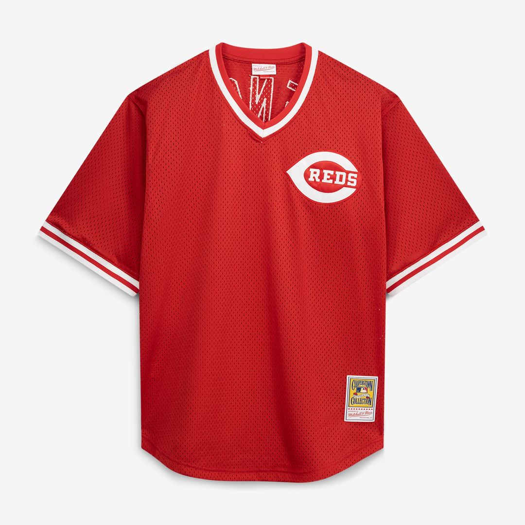 Cincinnati Reds Johnny Bench Mitchell & Ness Cooperstown Big & Tall Mesh Batting Practice Jersey - Red Team Jersey Sports Fan Apparel