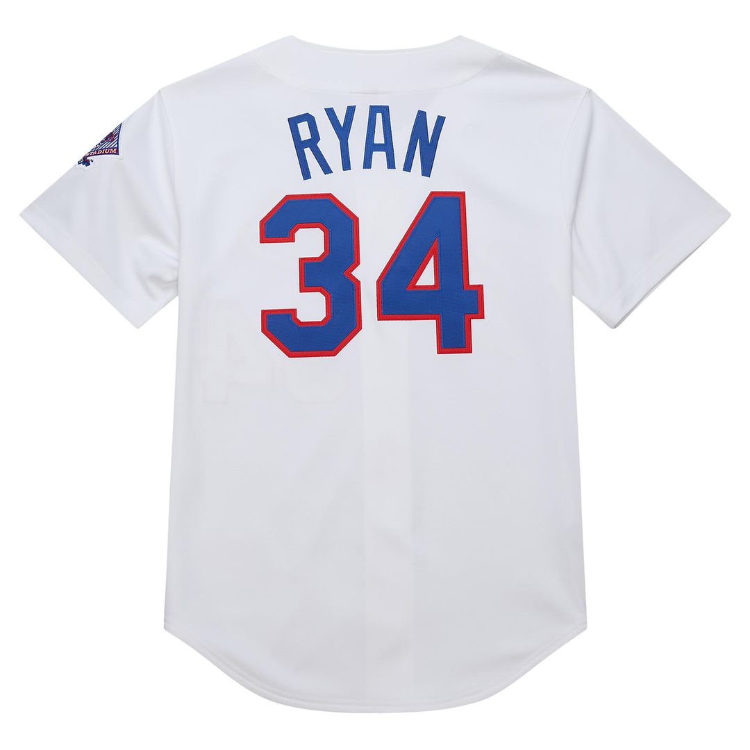 Texas Rangers Nolan Ryan Mitchell & Ness 1993 Cooperstown Authentic Jersey - White Team Jersey Sports Fan Apparel