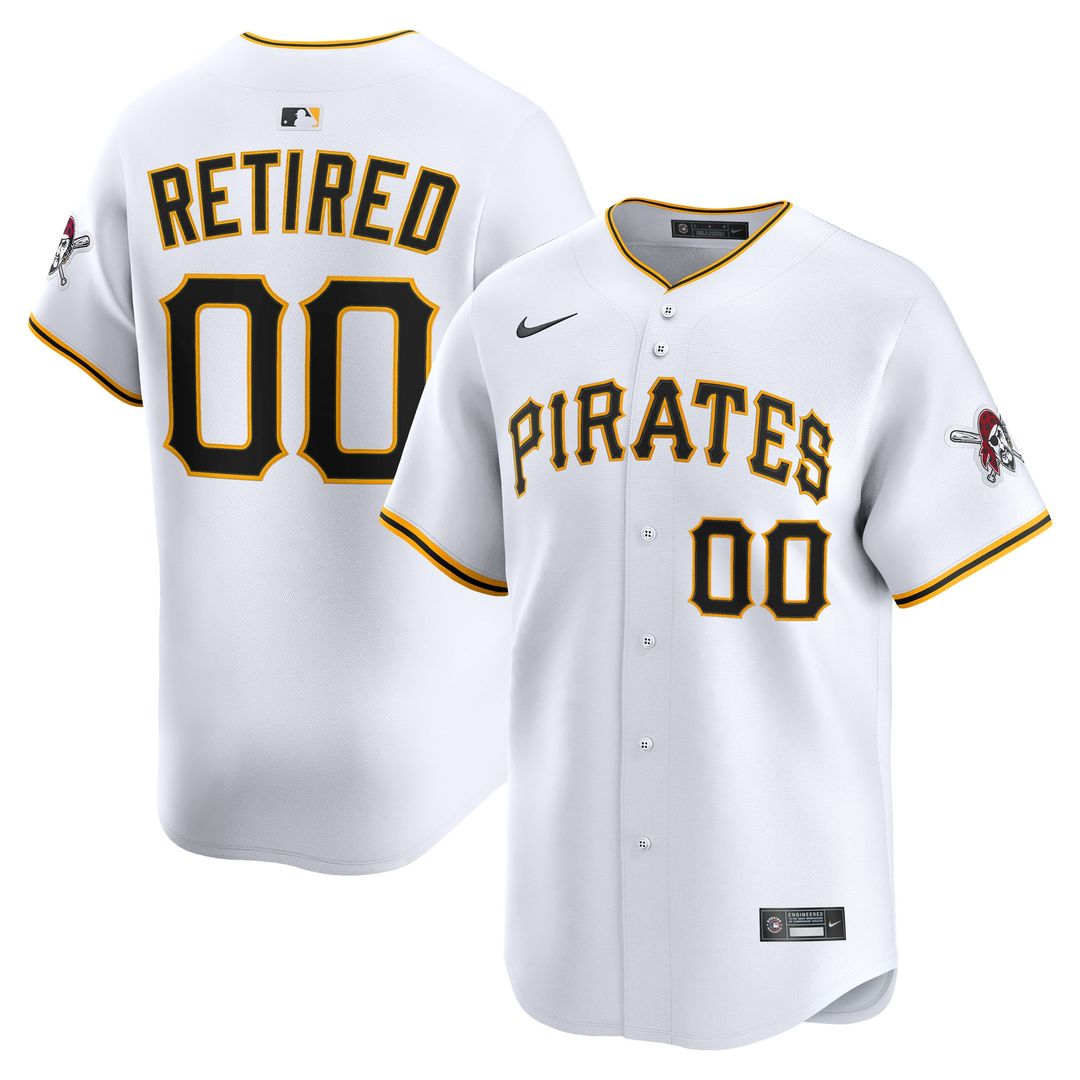 Pittsburgh Pirates Nike Home Limited Pick - A - Player Retired Roster Jersey - White Team Jersey Sports Fan Apparel