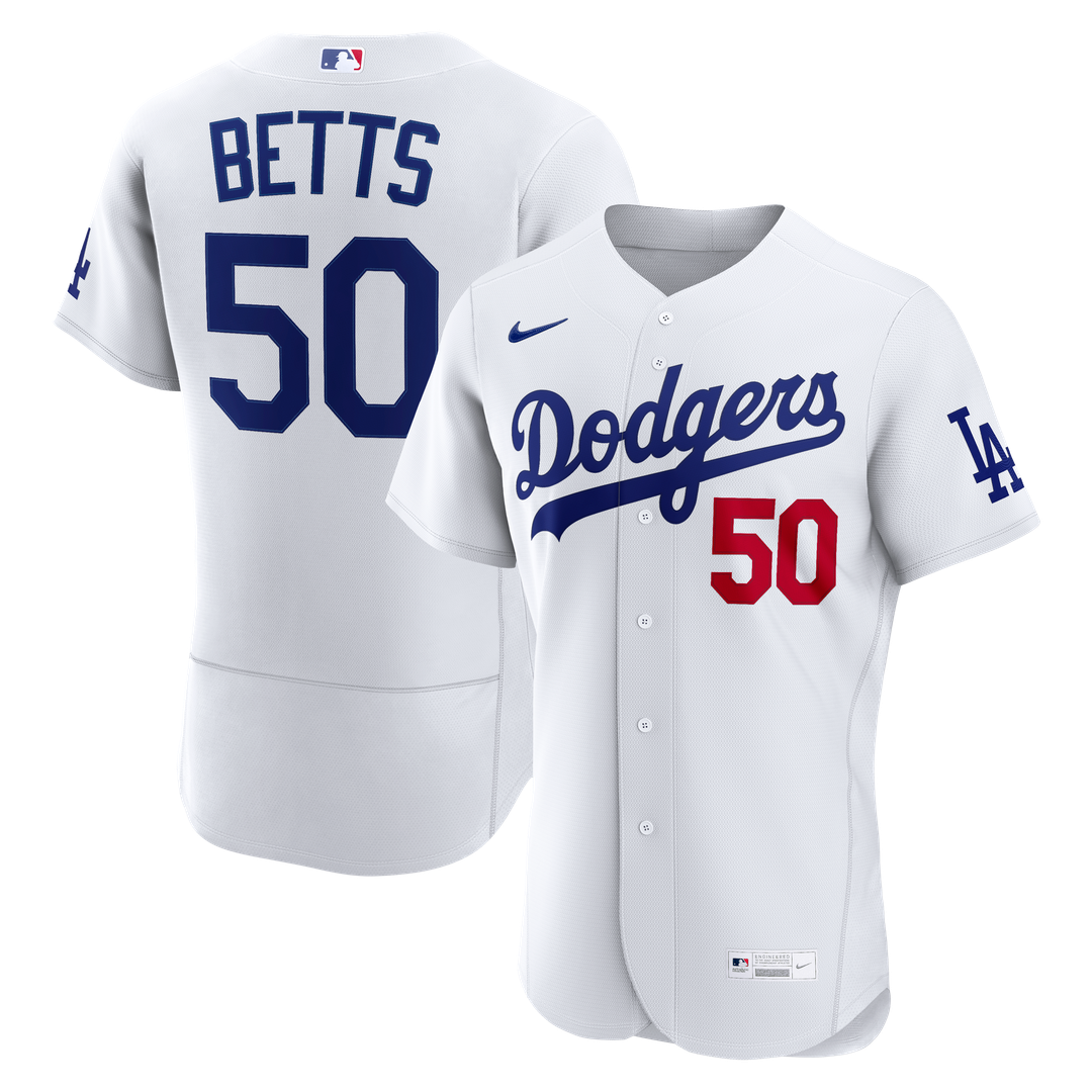 Los Angeles Dodgers Mookie Betts Nike Home Authentic Jersey - White Team Jersey Sports Fan Apparel