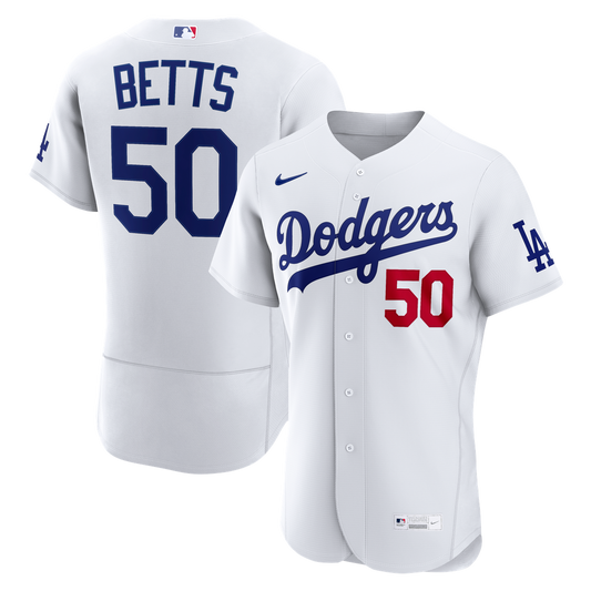 Los Angeles Dodgers Mookie Betts Nike Home Authentic Jersey - White Team Jersey Sports Fan Apparel