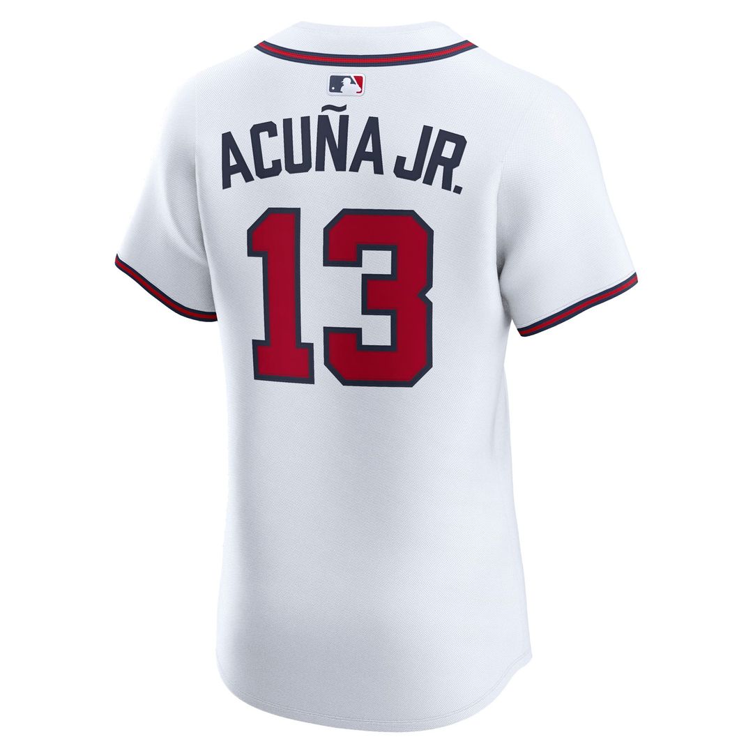 Atlanta Braves Ronald Acuña Jr. Nike Alternate 2 Elite Jersey - Red Team Jersey Sports Fan Apparel