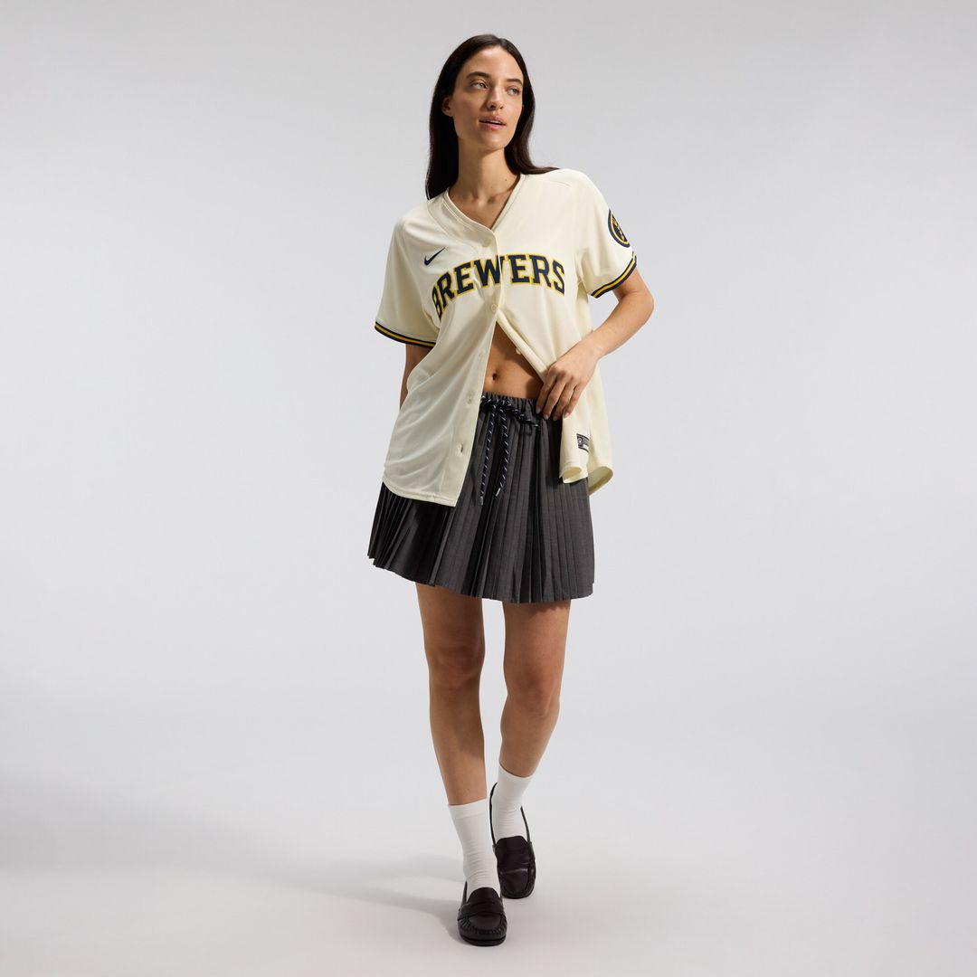 Milwaukee Brewers Nike Women's Home Limited Jersey - Cream Team Jersey Sports Fan Apparel
