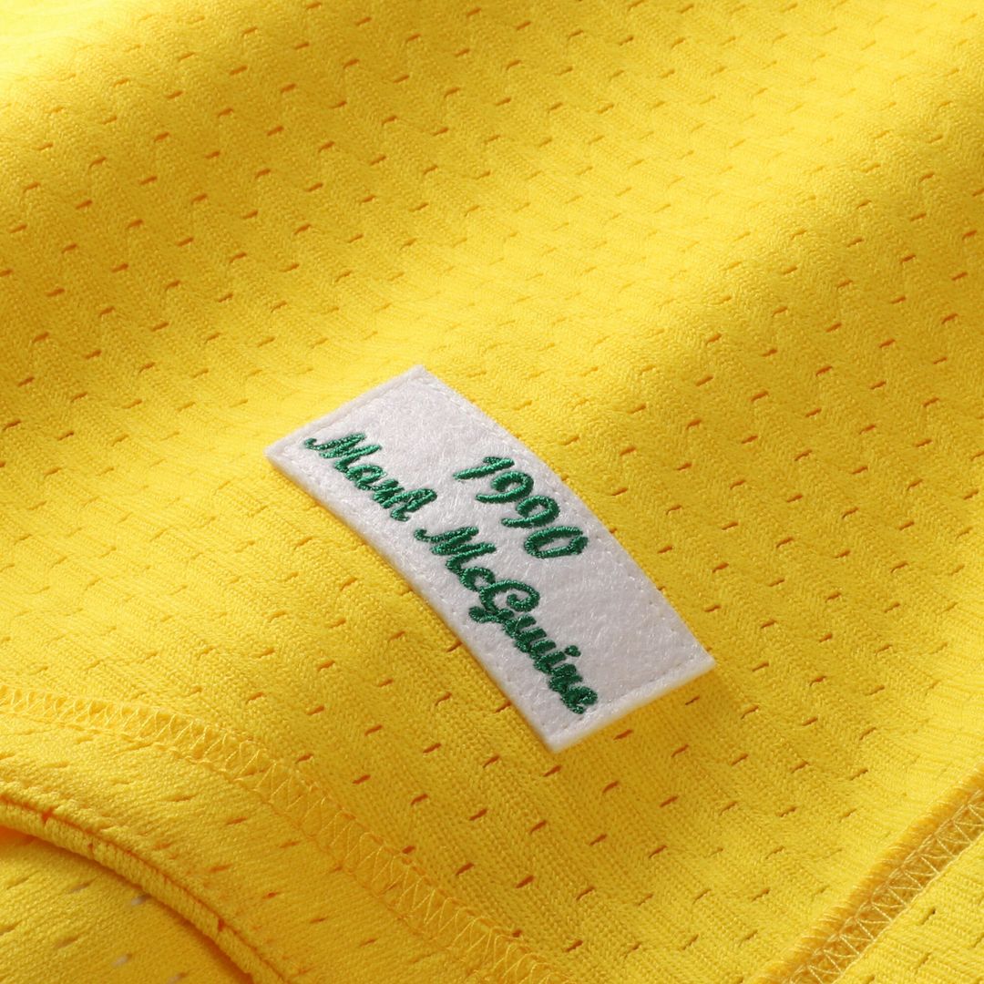 Athletics Mark McGwire Mitchell & Ness Authentic Batting Practice Jersey - Gold Team Jersey Sports Fan Apparel