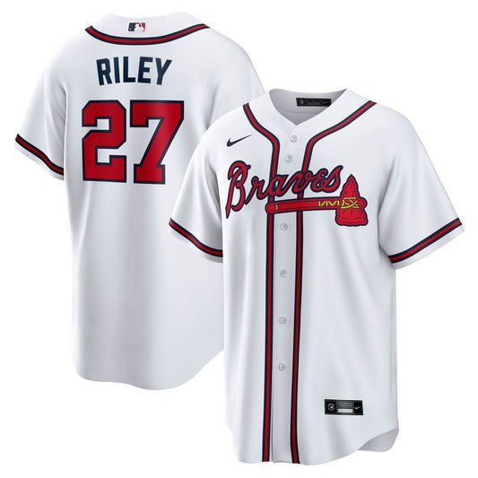 Atlanta Braves Austin Riley Nike Home Replica Player Jersey - White Team Jersey Sports Fan Apparel