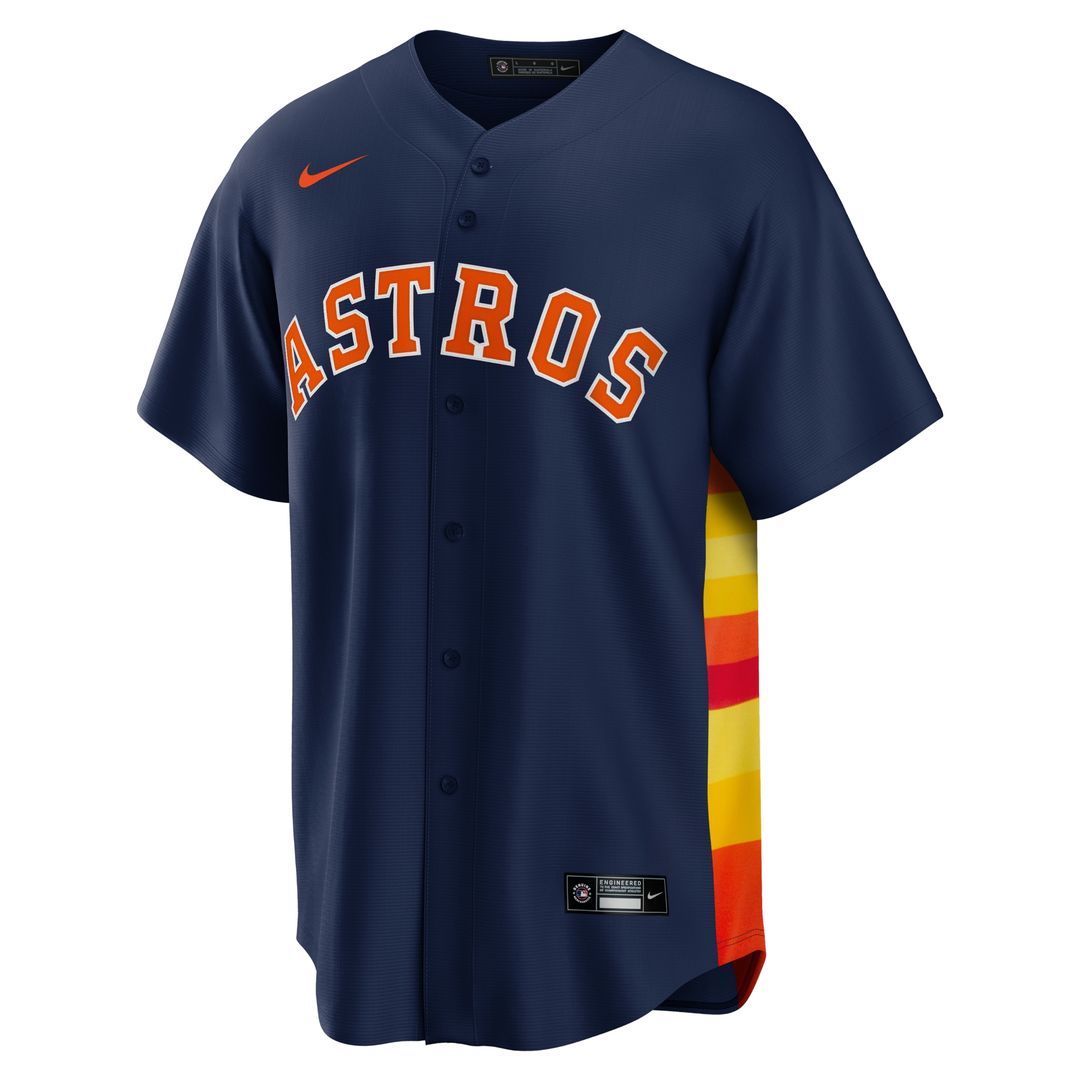 Houston Astros Jose Altuve Nike Alternate 2 Replica Jersey - Navy Team Jersey Sports Fan Apparel