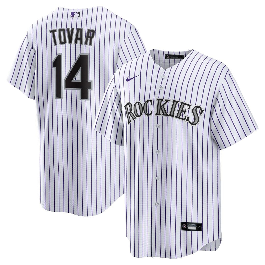 Colorado Rockies Ezequiel Tovar Nike Home Replica Jersey - White Team Jersey Sports Fan Apparel