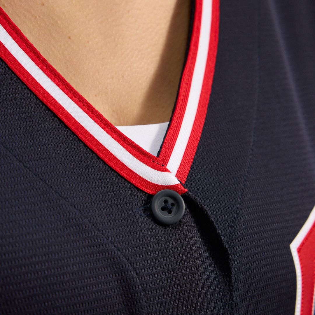 Cleveland Guardians Nike Women's Alternate Replica Jersey - Navy Team Jersey Sports Fan Apparel