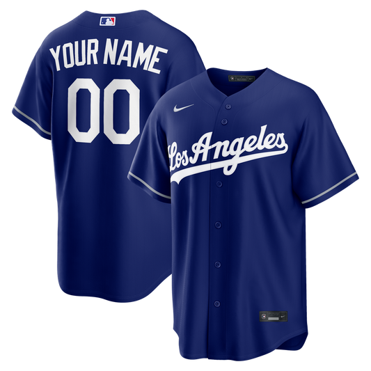 Los Angeles Dodgers Nike Alternate Replica Custom Jersey - Royal Team Jersey Sports Fan Apparel