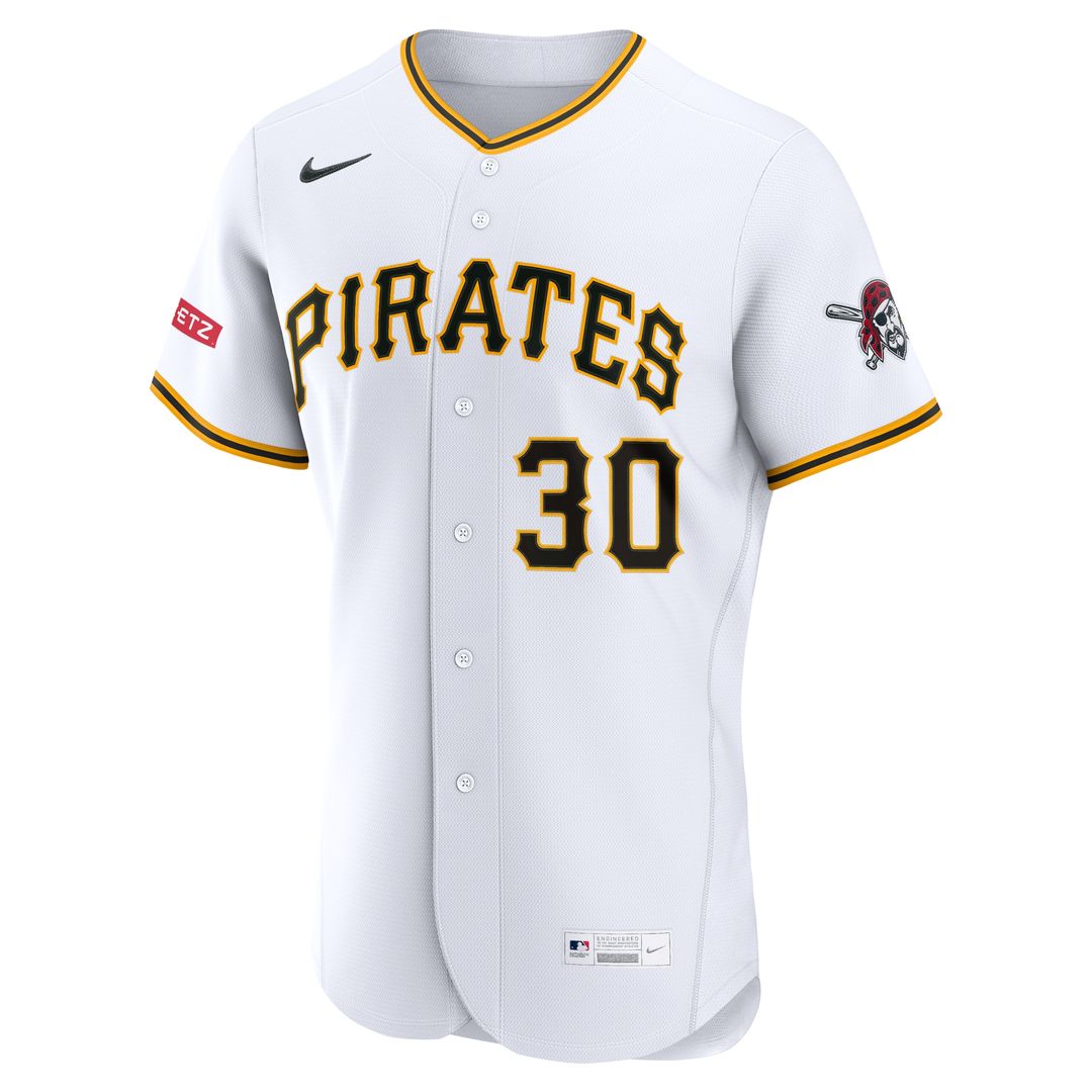 Pittsburgh Pirates Paul Skenes Nike Home Authentic Sponsor Patch Jersey - White Team Jersey Sports Fan Apparel