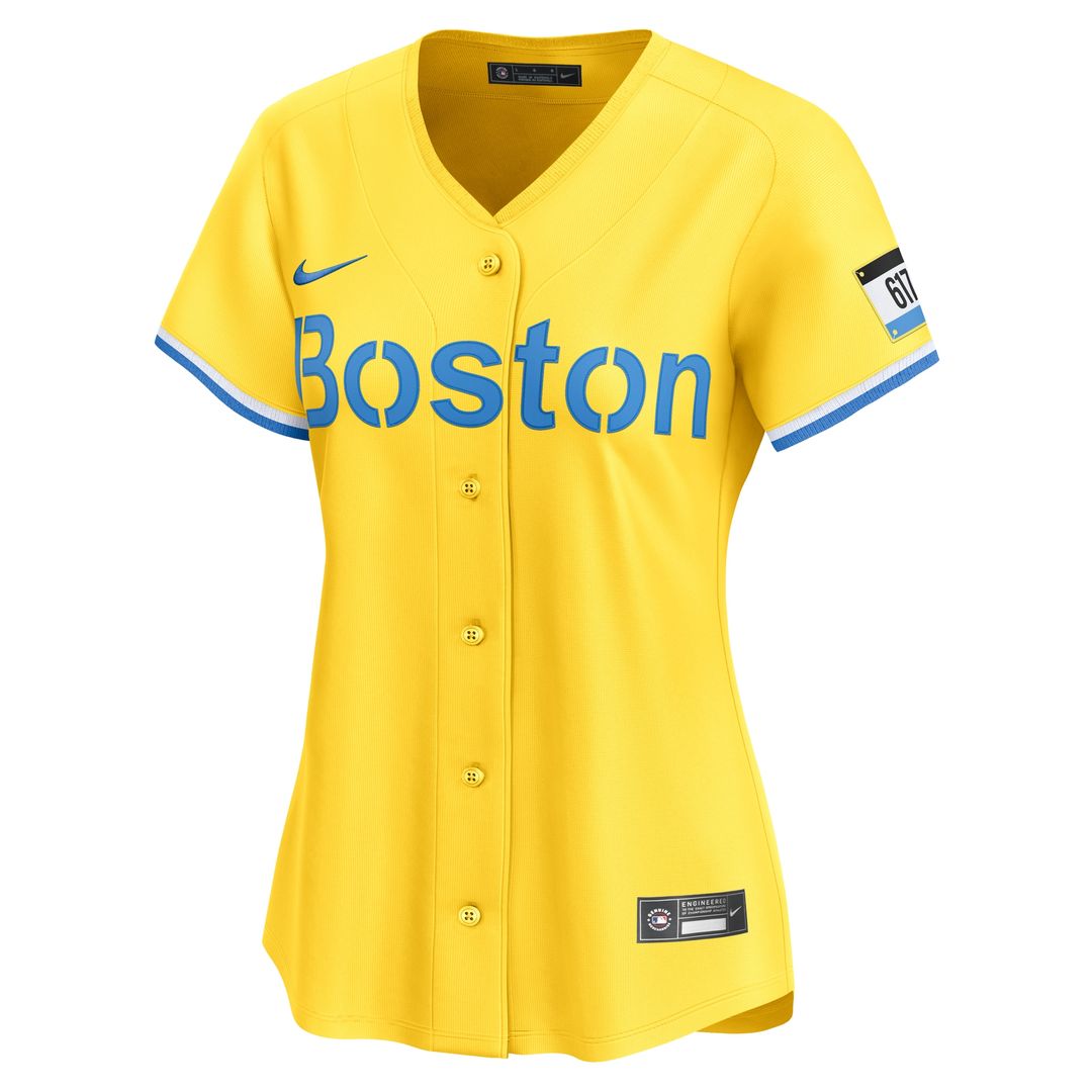 Boston Red Sox David Ortiz Nike Women's City Connect Limited Jersey - Gold Team Jersey Sports Fan Apparel