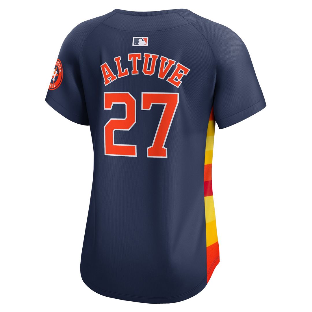 Houston Astros Jose Altuve Nike Women's Alternate Limited Player Jersey - Navy Team Jersey Sports Fan Apparel
