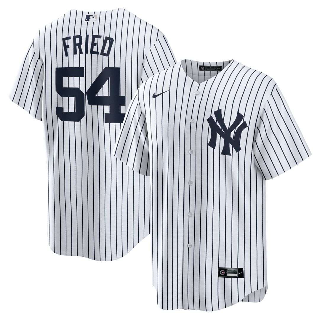 New York Yankees Max Fried Nike Home Replica Player Jersey - White Team Jersey Sports Fan Apparel