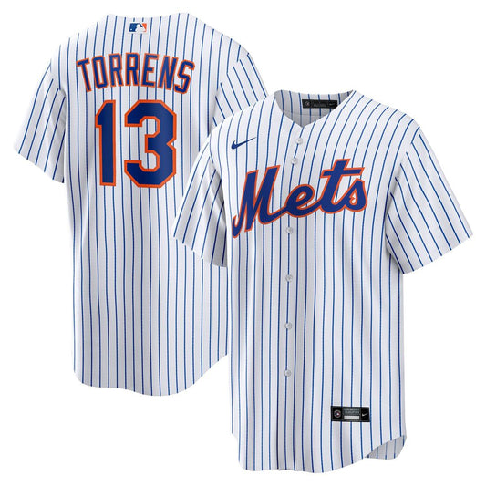 New York Mets Luis Torrens Nike Home Replica Jersey - White Team Jersey Sports Fan Apparel