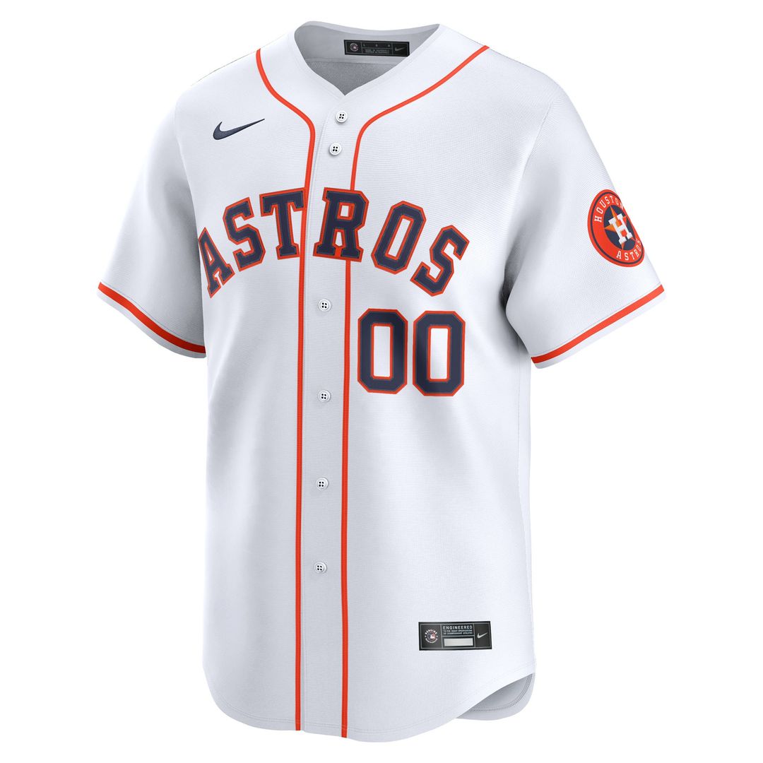 Houston Astros Nike Home Limited Pick - A - Player Retired Roster Jersey - White Team Jersey Sports Fan Apparel