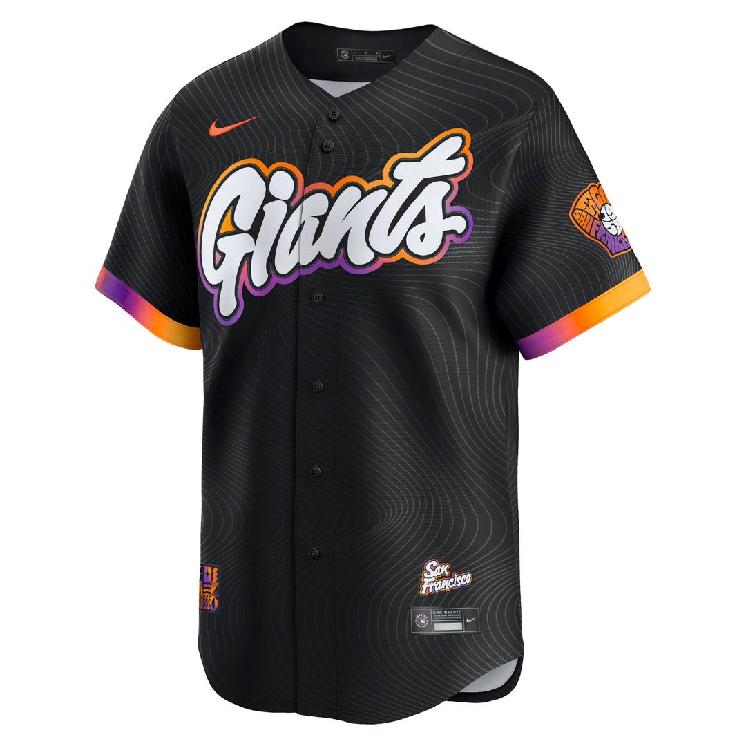 San Francisco Giants Rafael Devers Nike 2025 City Connect Limited Player Jersey - Black Team Jersey Sports Fan Apparel