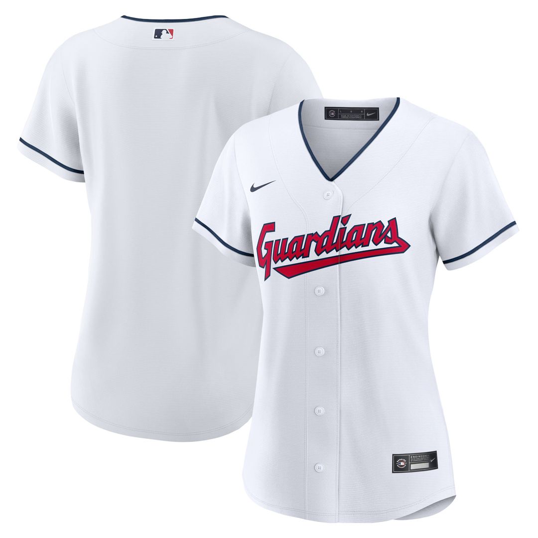 Cleveland Guardians Nike Women's Alternate Official Replica Jersey - Navy Team Jersey Sports Fan Apparel
