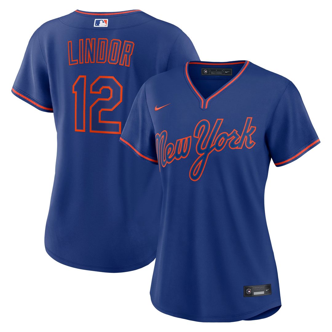 New York Mets Francisco Lindor Nike Women's Alternate Replica Jersey - Royal Team Jersey Sports Fan Apparel