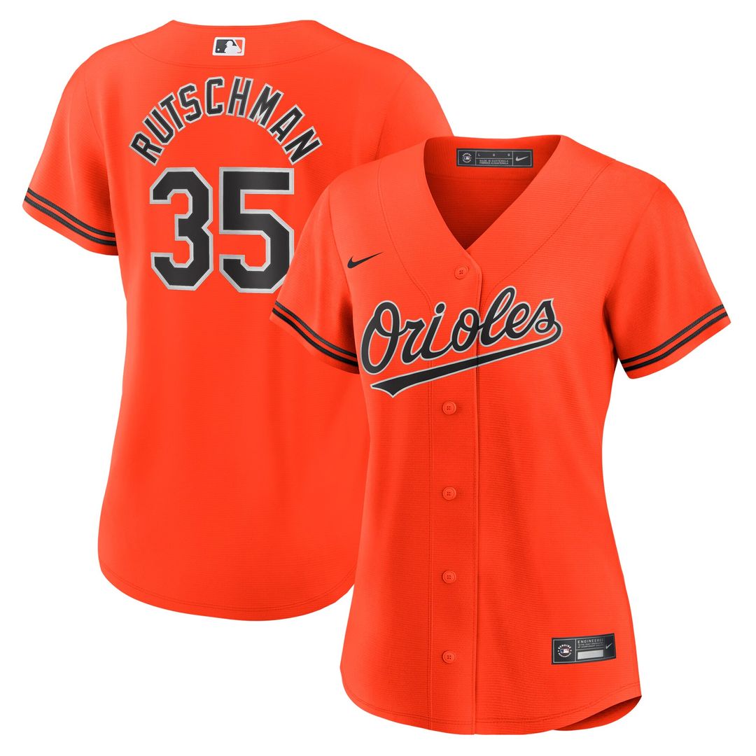 Baltimore Orioles Adley Rutschman Nike Women's Alternate Replica Player Jersey - Orange Team Jersey Sports Fan Apparel