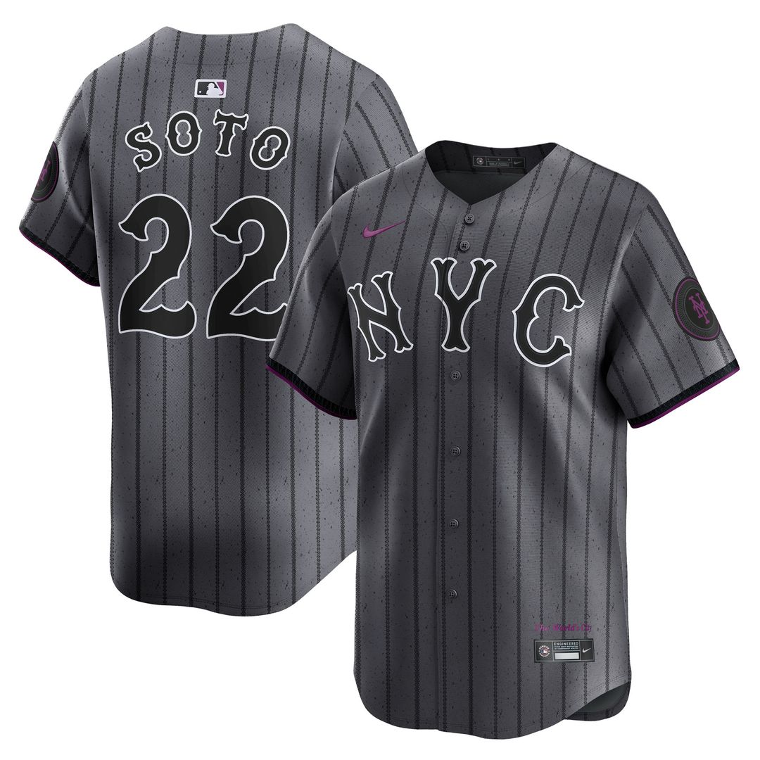 New York Mets Juan Soto Nike City Connect Limited Jersey - Gray Team Jersey Sports Fan Apparel