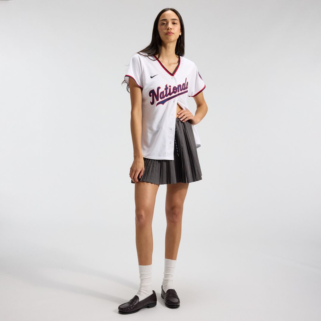 Washington Nationals CJ Abrams Nike Women's Home Replica Player Jersey - White Team Jersey Sports Fan Apparel