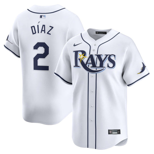 Tampa Bay Rays Yandy Diaz Nike Home Limited Player Jersey - White Team Jersey Sports Fan Apparel