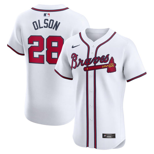 Atlanta Braves Matt Olson Nike Home Elite Player Jersey - White Team Jersey Sports Fan Apparel