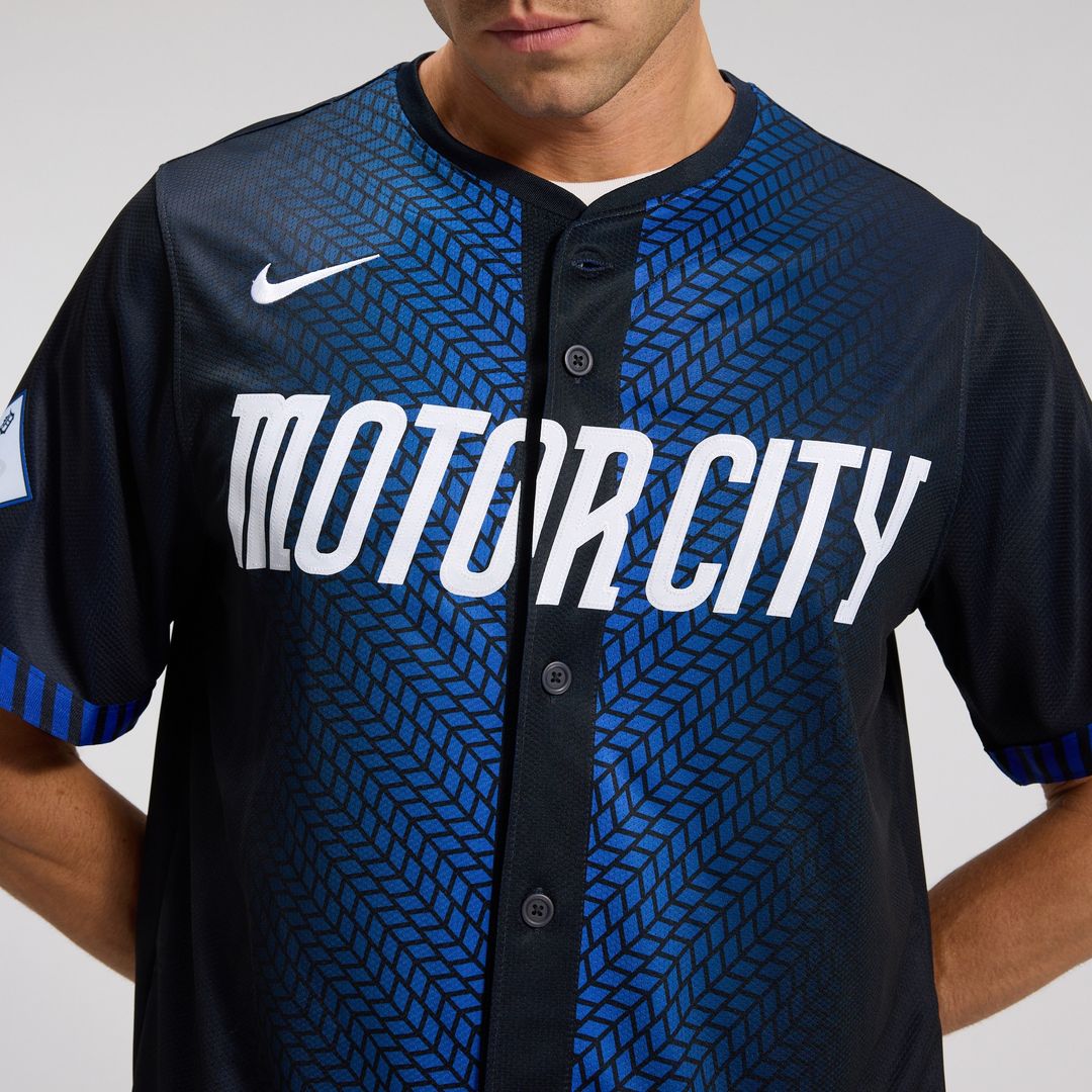 Detroit Tigers Nike City Connect Limited Jersey - Blue Team Jersey Sports Fan Apparel