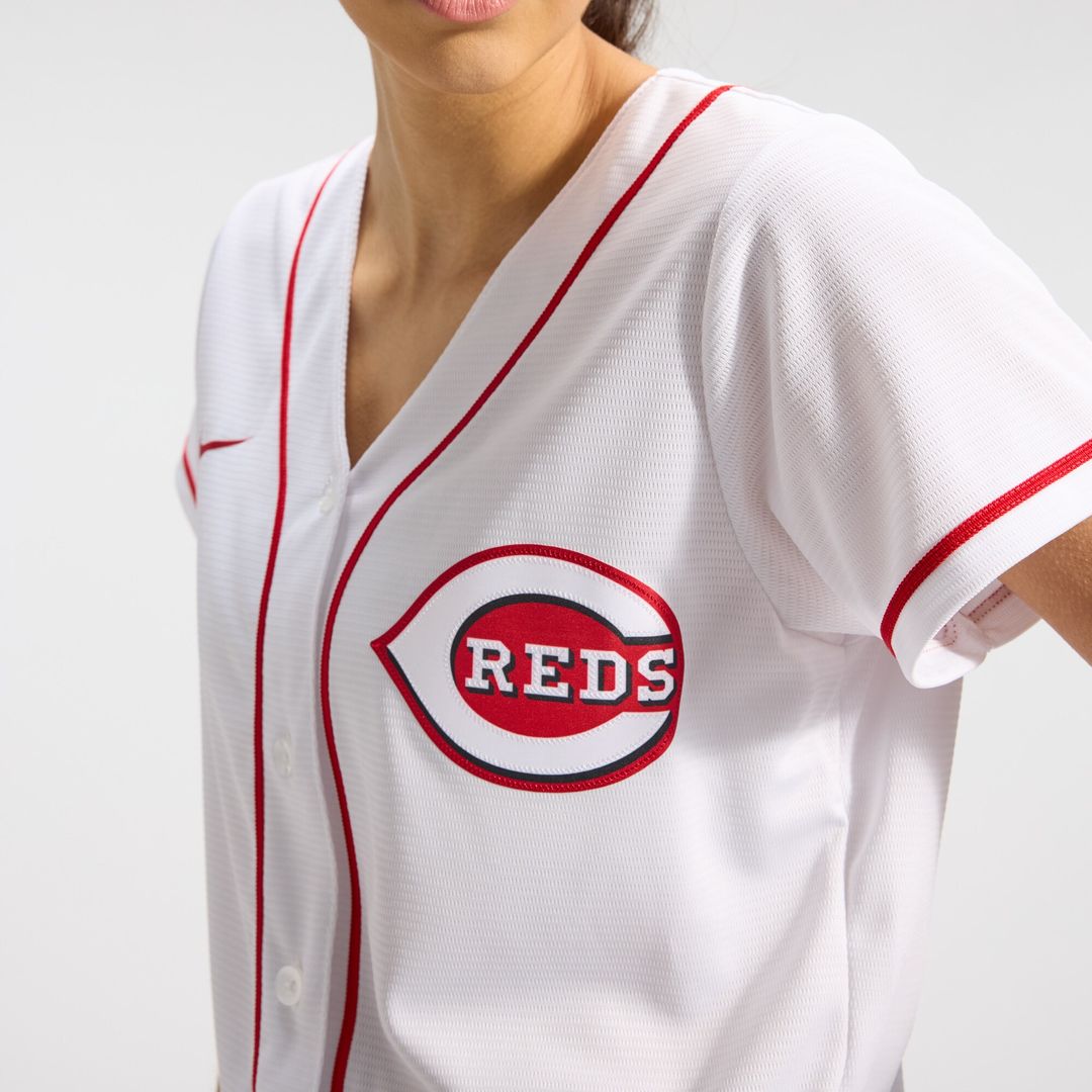Cincinnati Reds Elly De La Cruz Nike Women's Home Replica Jersey - White Team Jersey Sports Fan Apparel