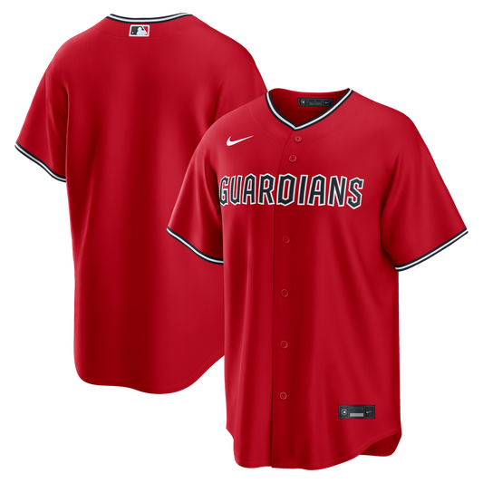 Cleveland Guardians Nike Alternate Replica Jersey - Red Team Jersey Sports Fan Apparel
