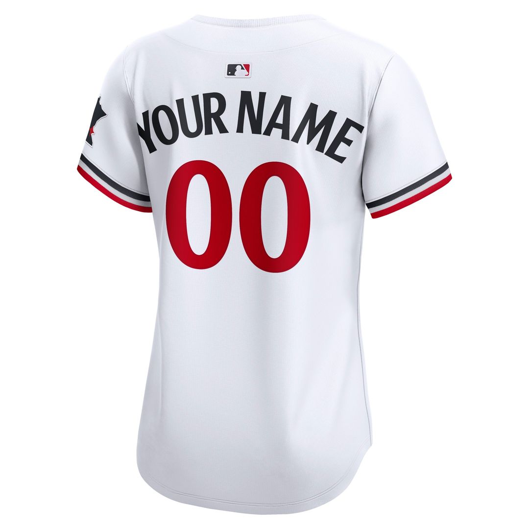 Minnesota Twins Nike Women's Home Limited Custom Jersey - White Team Jersey Sports Fan Apparel