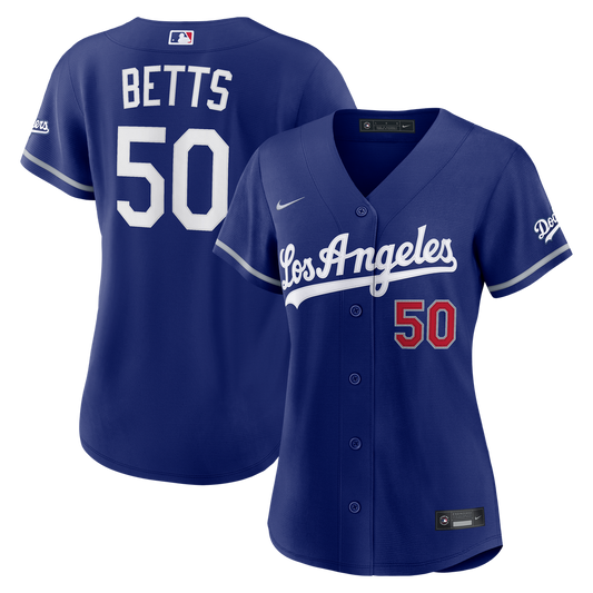 Los Angeles Dodgers Mookie Betts Nike Women's Alternate Stadium Jersey - Royal Team Jersey Sports Fan Apparel