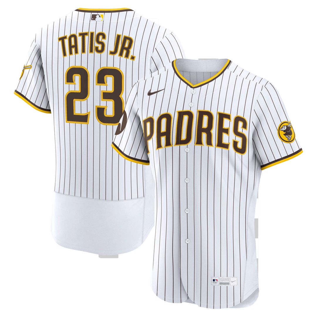 San Diego Padres Fernando Tatis Jr. Nike Home Authentic Sponsor Patch Jersey - White Team Jersey Sports Fan Apparel
